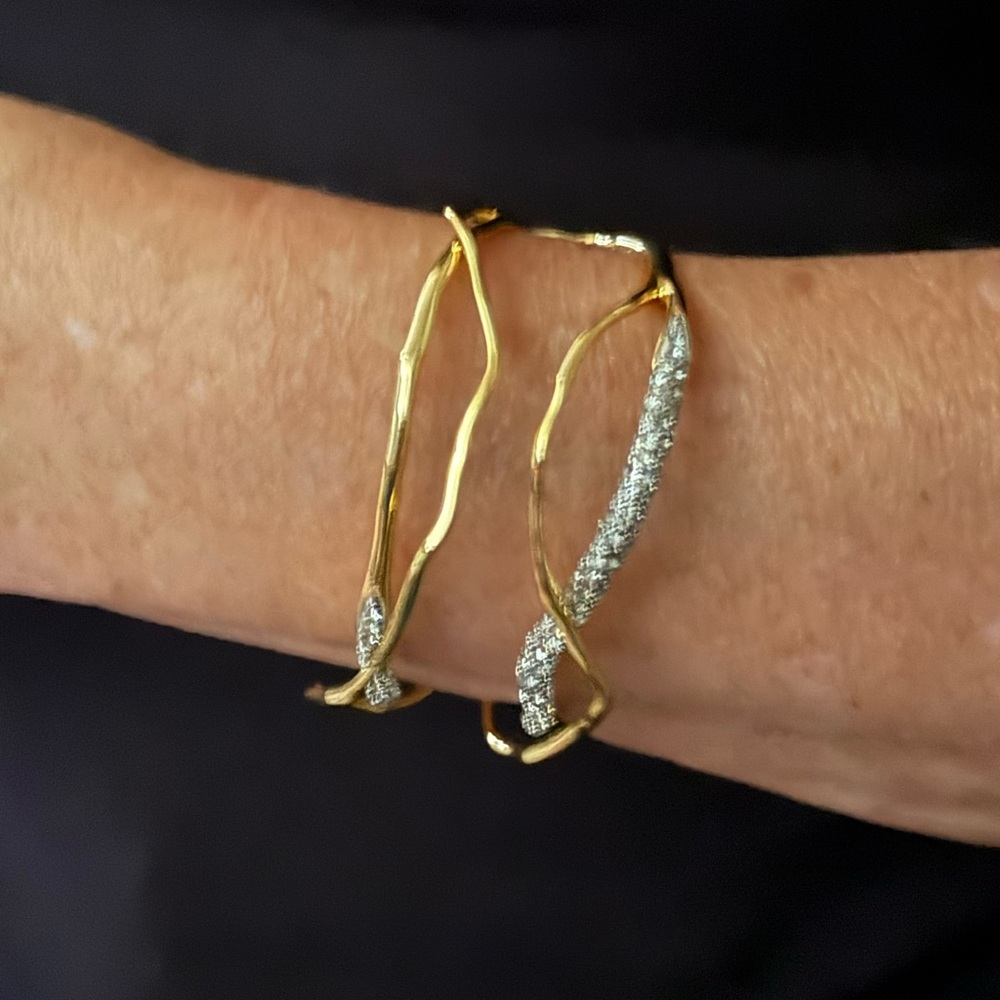 Alexis Bittar Solanales Crystal Cuff Bracelet - Picture 10 of 11